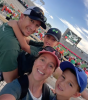 The Unruh family at a CSU football game.